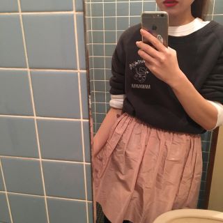 ミュウミュウ(miumiu)のmiumiu baby pink skirt.(ミニスカート)