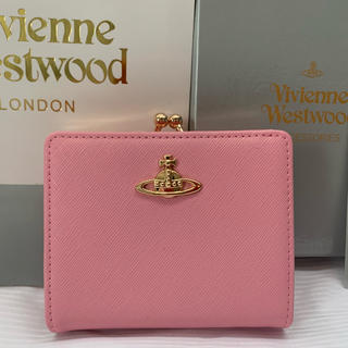 ヴィヴィアンウエストウッド(Vivienne Westwood)の【VIVIENNE WESTWOOD】二つ折り財布　ライトピンク(財布)