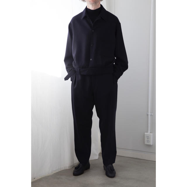 19AW  comoli   ウールサージベルテッドジャケット