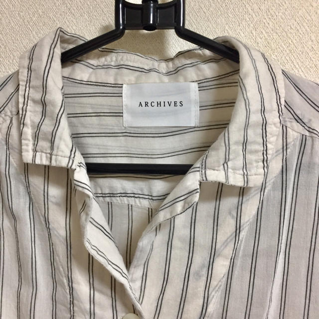 archives(アルシーヴ)のarchives ストライプロングシャツ レディース  レディースのトップス(シャツ/ブラウス(長袖/七分))の商品写真