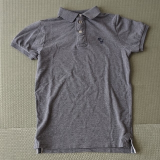 アバクロンビーアンドフィッチ(Abercrombie&Fitch)のアバクロ Abercrombie 半袖ポロシャツ メンズ Sサイズ グレー(シャツ)