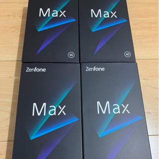 エイスース(ASUS)の新品未開封　ZenFone Max（M2） 32 GB SIMフリー ×4(スマートフォン本体)