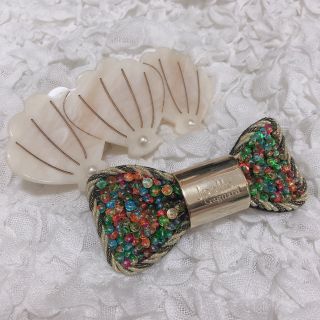 ジョエルガニャール(Joelle Gagnard)の【新品】リボンバレッタ  2点セット(バレッタ/ヘアクリップ)