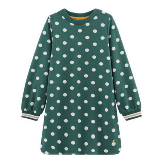 PETIT BATEAU(プチバトー)のtomo様専用♡4ans プチバトー ジャガードドットワンピース キッズ/ベビー/マタニティのキッズ服女の子用(90cm~)(ワンピース)の商品写真