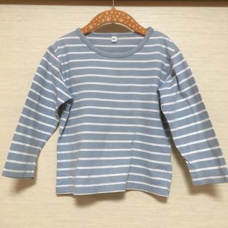 ムジルシリョウヒン(MUJI (無印良品))のひぃ様専用☆ボーダー長袖Tシャツ 100(Tシャツ/カットソー)