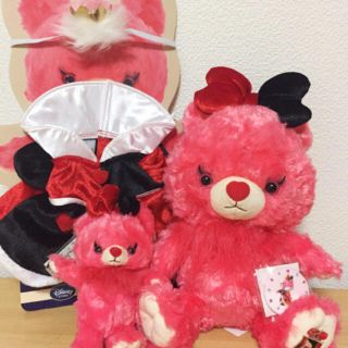 フシギノクニノアリス(ふしぎの国のアリス)のユニベア♡レッドベリー♡アリス♡プラッシュ♡新品タグ付き(キャラクターグッズ)