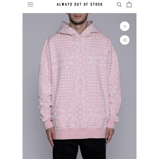 AOOS  PAISLEY THICK PULLOVER-PINK(パーカー)