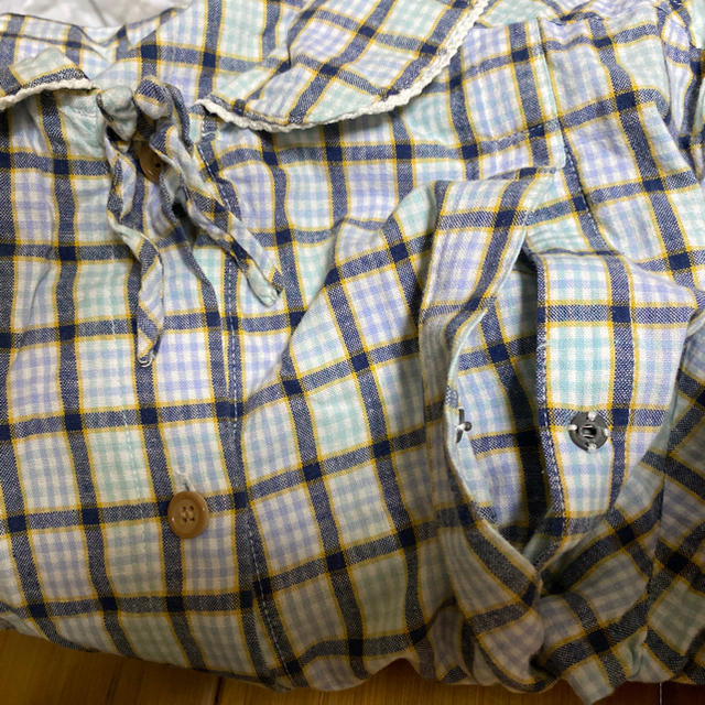 マタニティ　授乳パジャマ(ピンクとブルーの上下2セット)半袖ロング丈 キッズ/ベビー/マタニティのマタニティ(マタニティパジャマ)の商品写真