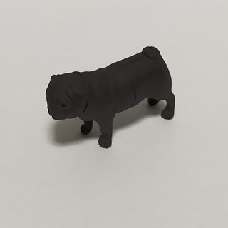 フルタセイカ(フルタ製菓)のチョコエッグ　ペット動物コレクション第２弾「０４９パグ（ブラック）」犬・黒パグ(その他)