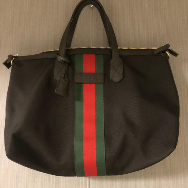 Gucci(グッチ)のGUCCIシェリー テクノファブリック ダッフルバッグ  メンズのバッグ(トートバッグ)の商品写真