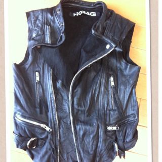 ビームス(BEAMS)の羊革のベスト♡Ray BEAMS(ライダースジャケット)