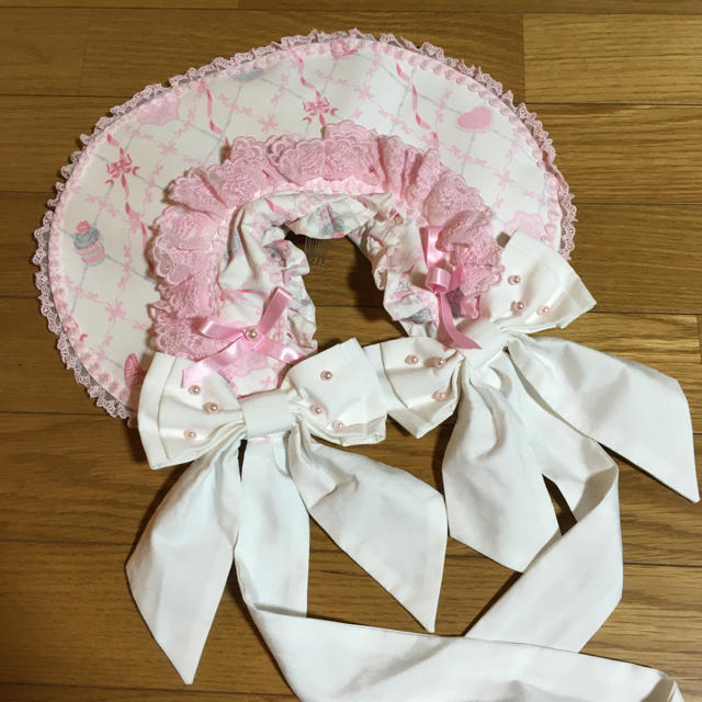 Angelic pretty メモリアルケーキ ボンネット ハーフボンネット