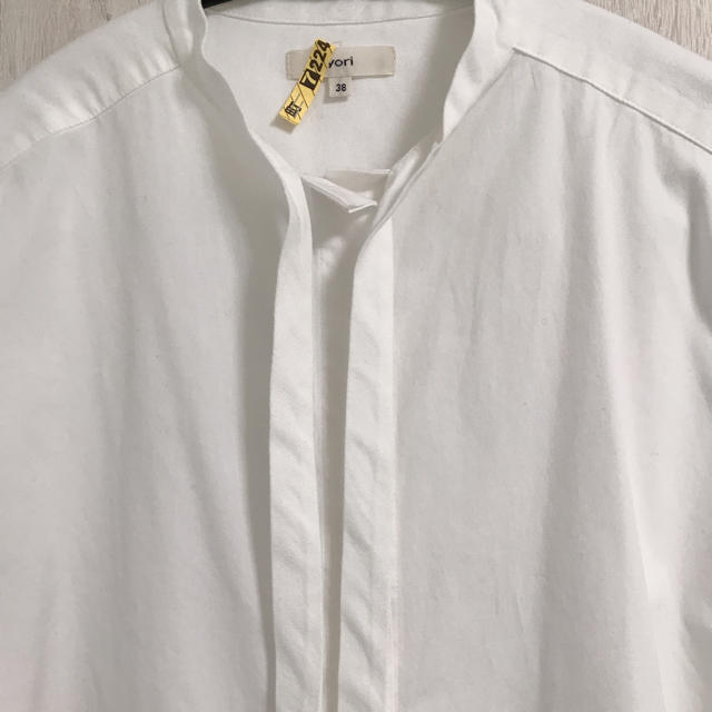 yori  ヨリ　ストレッチブロードリボンシャツ　ブラウス レディースのトップス(シャツ/ブラウス(長袖/七分))の商品写真
