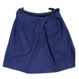 リンクイットオール(LINK IT ALL)の膝丈スカート　紫(ひざ丈スカート)