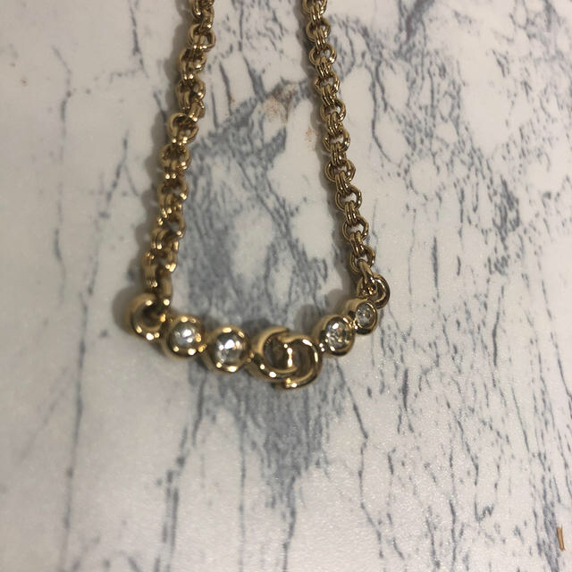 Christian Dior(クリスチャンディオール)のあっこ様専用             ディオール ゴールド ストーン ネックレス レディースのアクセサリー(ネックレス)の商品写真