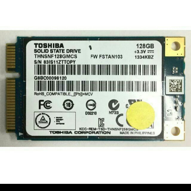 東芝(トウシバ)の東芝　128gb ssd  スマホ/家電/カメラのPC/タブレット(PCパーツ)の商品写真
