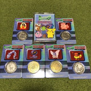 ポケモン(ポケモン)のポケモン メタルコインパスフォルダー &メタルコイン6枚セット(キャラクターグッズ)