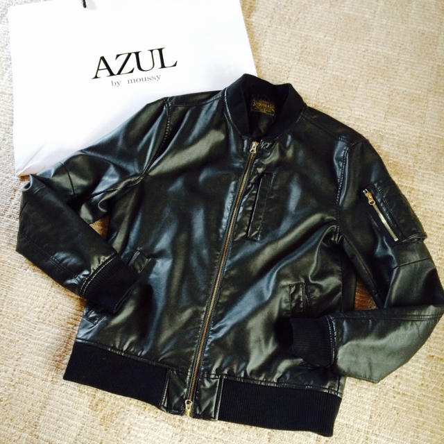 AZUL by moussy - AZULbymoussy♢レザーブルゾンの通販 by ♡♡♡shop