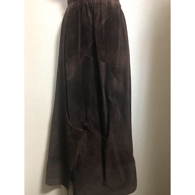 スエードのベストとスカート　M レディースのスカート(ロングスカート)の商品写真