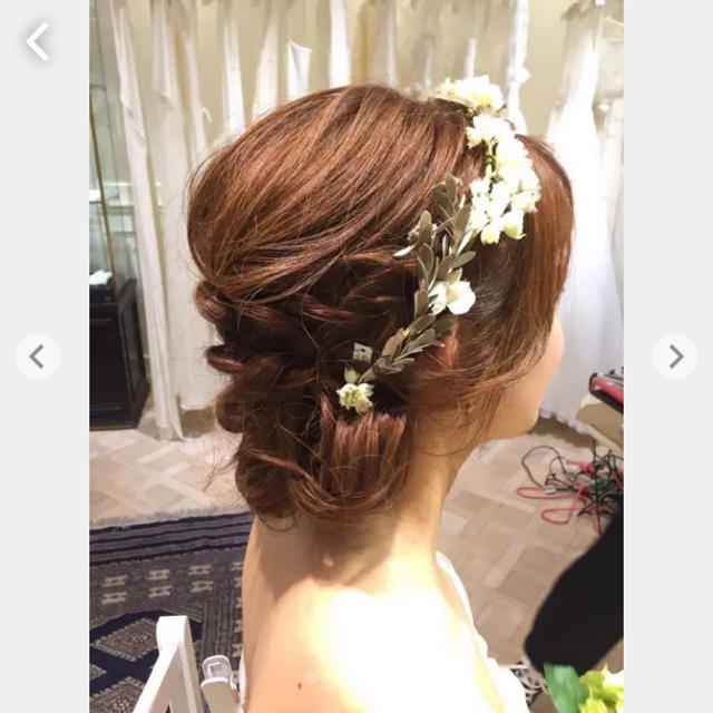 ザ サリー　ウェディング　花かんむり　ヘアアクセサリー ハンドメイドのウェディング(ヘッドドレス/ドレス)の商品写真