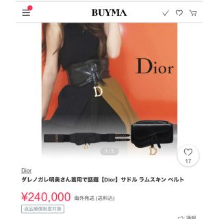 クリスチャンディオール(Christian Dior)の新品☆Dior サドルベルト(ベルト)