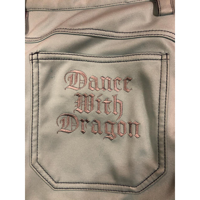 美品】DWD ダンスウィズドラゴン メンズ 裏起毛ストレッチパンツ サイズ4