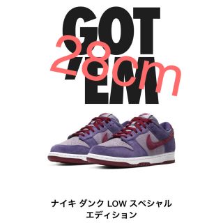 ナイキ(NIKE)のNIKE sb dunk low plum 28cm(スニーカー)