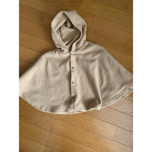 MUJI (無印良品)(ムジルシリョウヒン)の無印　ポンチョ　80 キッズ/ベビー/マタニティのベビー服(~85cm)(ジャケット/コート)の商品写真