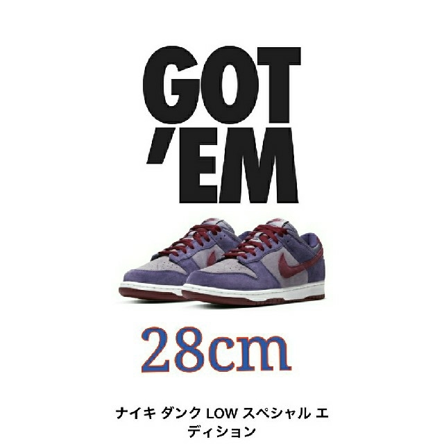 Nike Dunk Low SB Plum  28cm