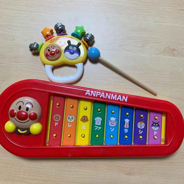 アンパンマン(アンパンマン)のアンパンマン　木琴&ベル キッズ/ベビー/マタニティのおもちゃ(楽器のおもちゃ)の商品写真