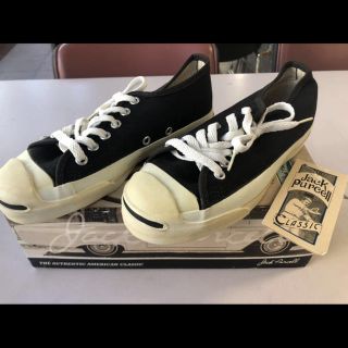 コンバース(CONVERSE)の90s USA製 コンバース ジャックパーセル 黒 22.5センチ (スニーカー)