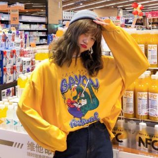 ザラ(ZARA)のレディースロンT長袖 ビッグシルエット オーバーサイズ オルチャン(Tシャツ(長袖/七分))