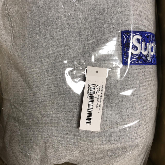 supreme box logo hooded greyHeatherGreySIZE