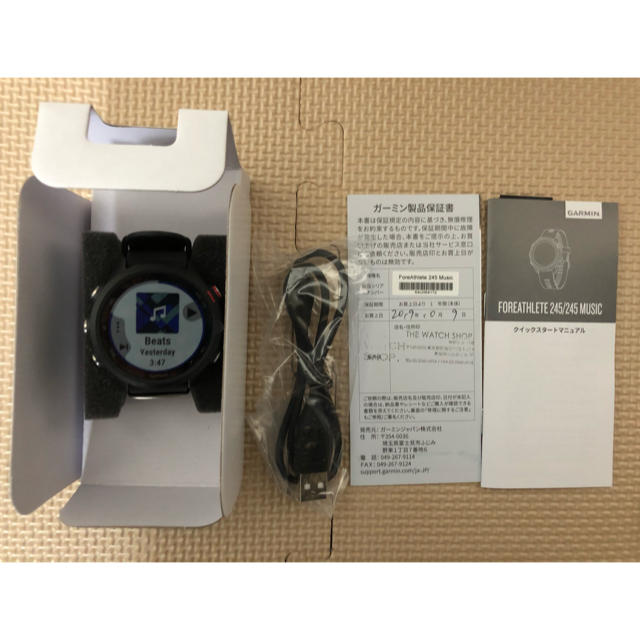 GARMIN(ガーミン)のGarmin FOREATHLETE245MUSIC スポーツ/アウトドアのランニング(その他)の商品写真