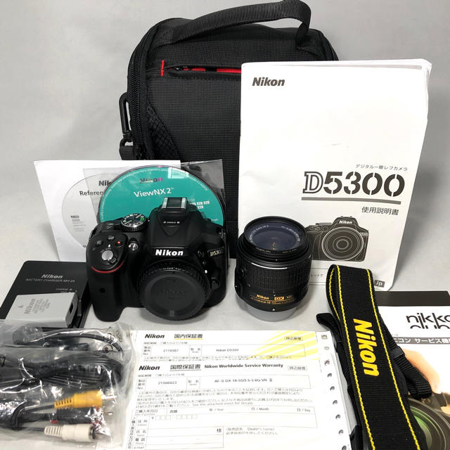 デジタル一眼Nikon D5300 18-55 VRⅡ KIT 2644ショット美品