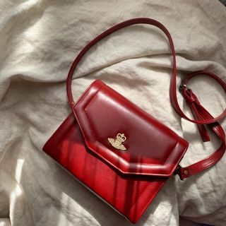 ジェーンマープル(JaneMarple)のJane Marple　shoulder bag (red)(ショルダーバッグ)