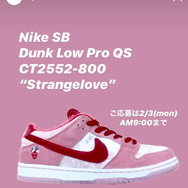 NIKE(ナイキ)のNIKE SB DUNK LOW PRO STRANG LOVE  メンズの靴/シューズ(スニーカー)の商品写真