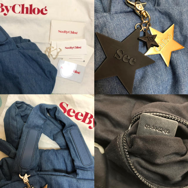SEE BY CHLOE(シーバイクロエ)のシーバイ クロエ ハンドバッグ 美品 デニム レディースのバッグ(ハンドバッグ)の商品写真