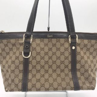 グッチ(Gucci)のGUCCI　キャンバストートバッグ　美品(トートバッグ)