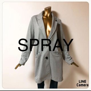 スプレイ(SpRay)の☘T2253☘SPRAY ロング テーラード風 ジャケット M(テーラードジャケット)