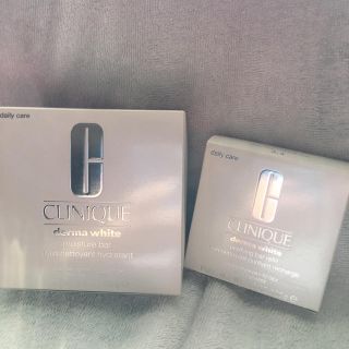 クリニーク(CLINIQUE)のCLINIQUEダーマホワイトモイスチャーバー＆ピュリファイングバー新品未使用(洗顔料)