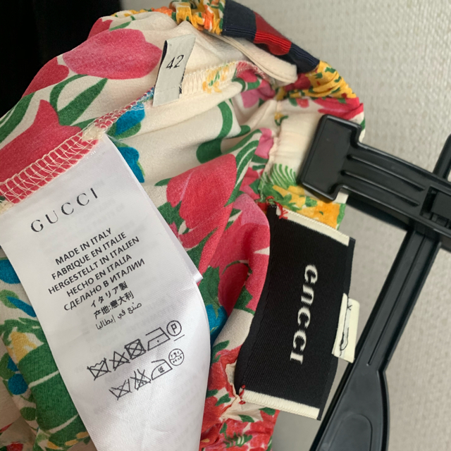 PEACEMINUSONE(ピースマイナスワン)のGucciフラワーパンツ　ジヨン メンズのパンツ(デニム/ジーンズ)の商品写真