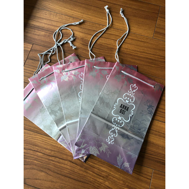 ANNA SUI(アナスイ)のアナスイスキンケア袋5枚セット レディースのバッグ(ショップ袋)の商品写真