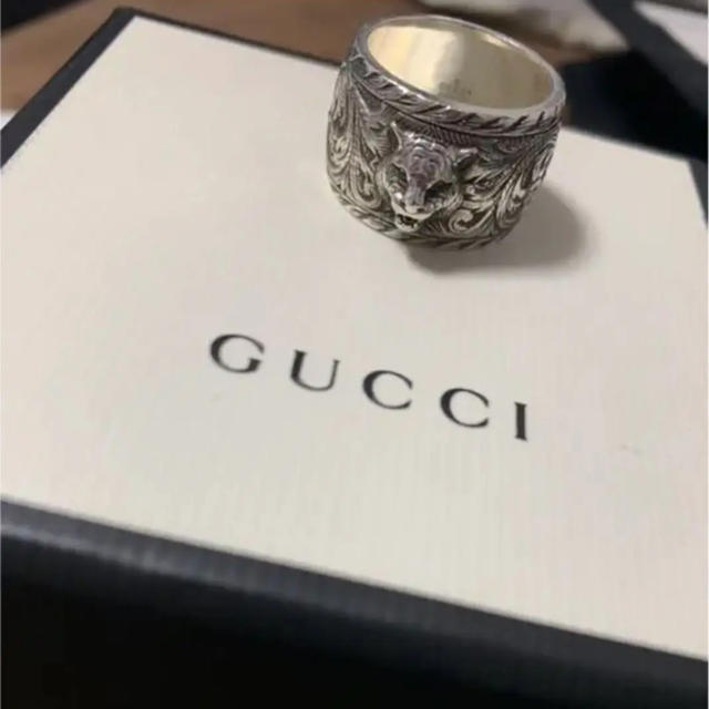 Gucci - GUCCI キャットヘッドリングの通販 by 楽園|グッチならラクマ