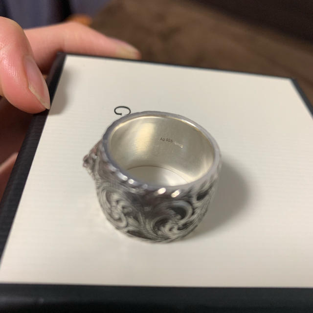 Gucci - GUCCI キャットヘッドリングの通販 by 楽園|グッチならラクマ