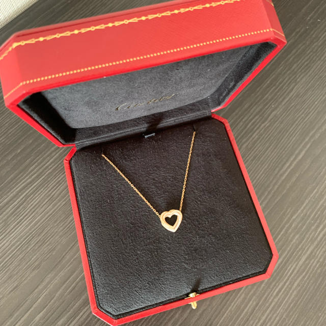 Cartier ハートネックレスの通販 by Emu's shop|カルティエならラクマ 特注 保証書付き 袋付き 箱 ネックレス ハート トリニティ カルティエ 未使用 ネックレス