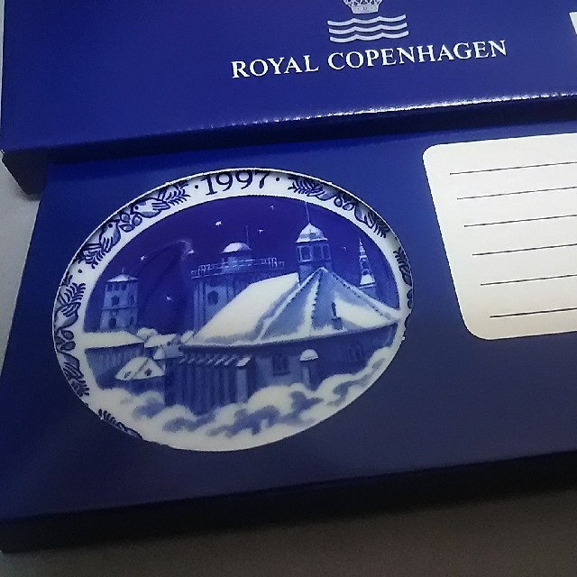 ROYAL COPENHAGEN(ロイヤルコペンハーゲン)のロイヤルコペンハーゲン ミニイヤープレート 1995年1997年2枚セット インテリア/住まい/日用品のインテリア小物(置物)の商品写真