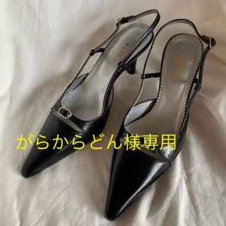 ピッティ(Pitti)のパンプス　黒　24.5 EE   pitti  2足(ハイヒール/パンプス)