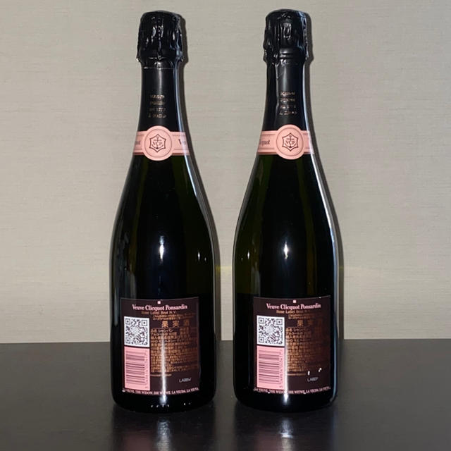 veuve clicquot rose champagne/750ml 2本