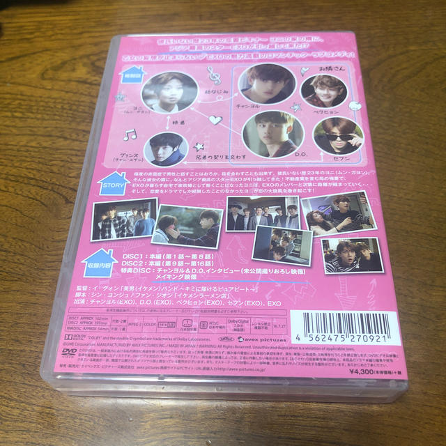 EXO(エクソ)のEXO　NEXT　DOOR～私のお隣さんはEXO～　コンプリートエディション D エンタメ/ホビーのDVD/ブルーレイ(TVドラマ)の商品写真